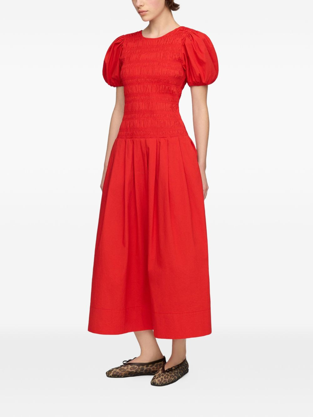 [GANNI] Short sleeve dress FW26 A103054606P