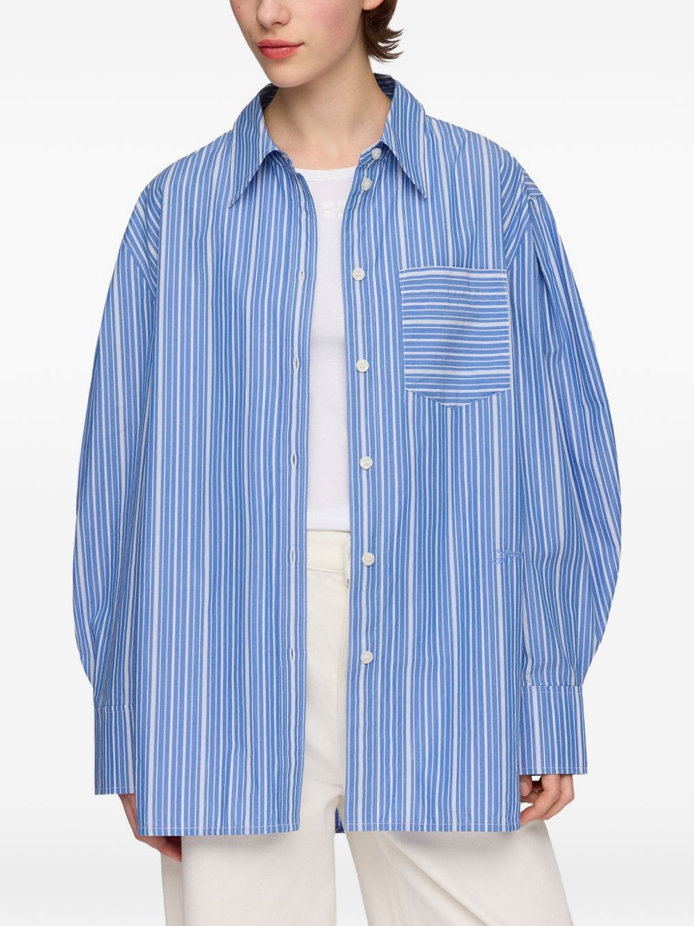 [GANNI] Shirts Long Sleeve FW26 A1140007ZWF