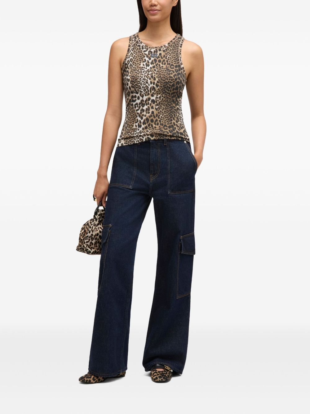 [GANNI] T-shirts Sleeveless FW26 A1050073943