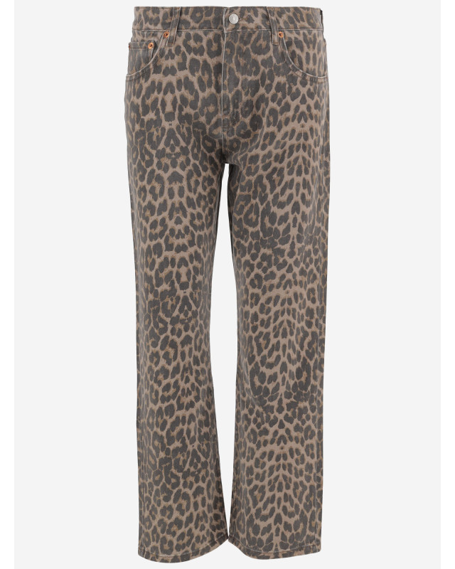 [RE / DONE] Jeans FW26 18703WMRBLCPLEOPARDO