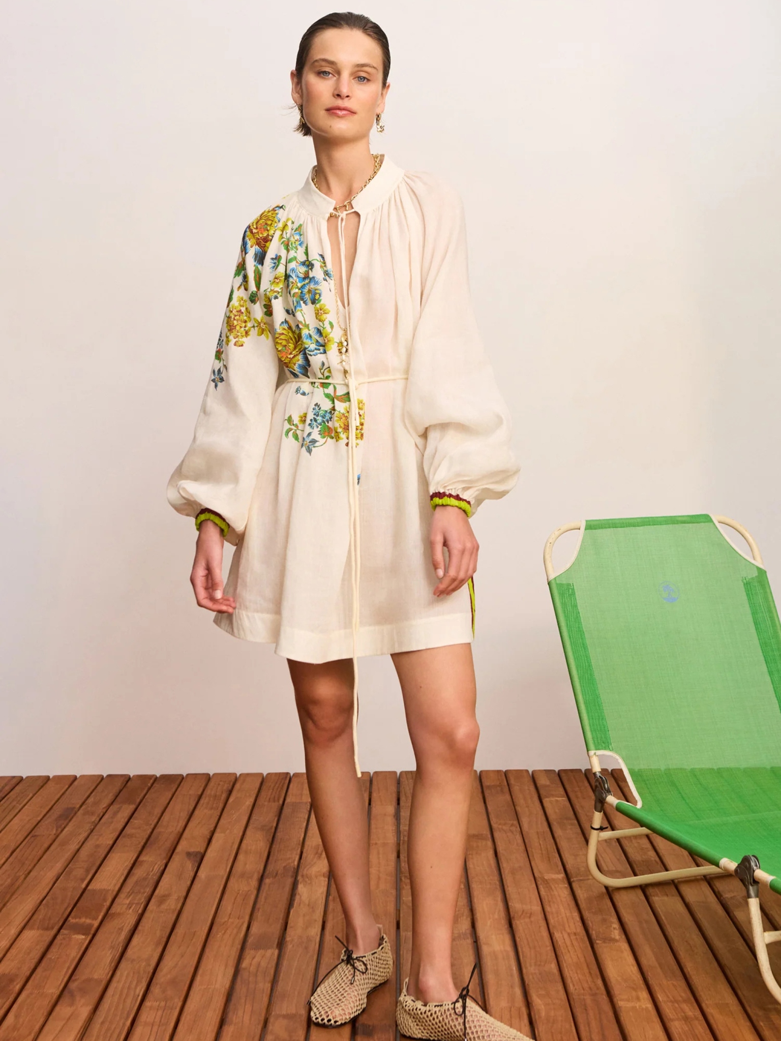 [Alemais] Long sleeve dress FW26 7310DCREAM