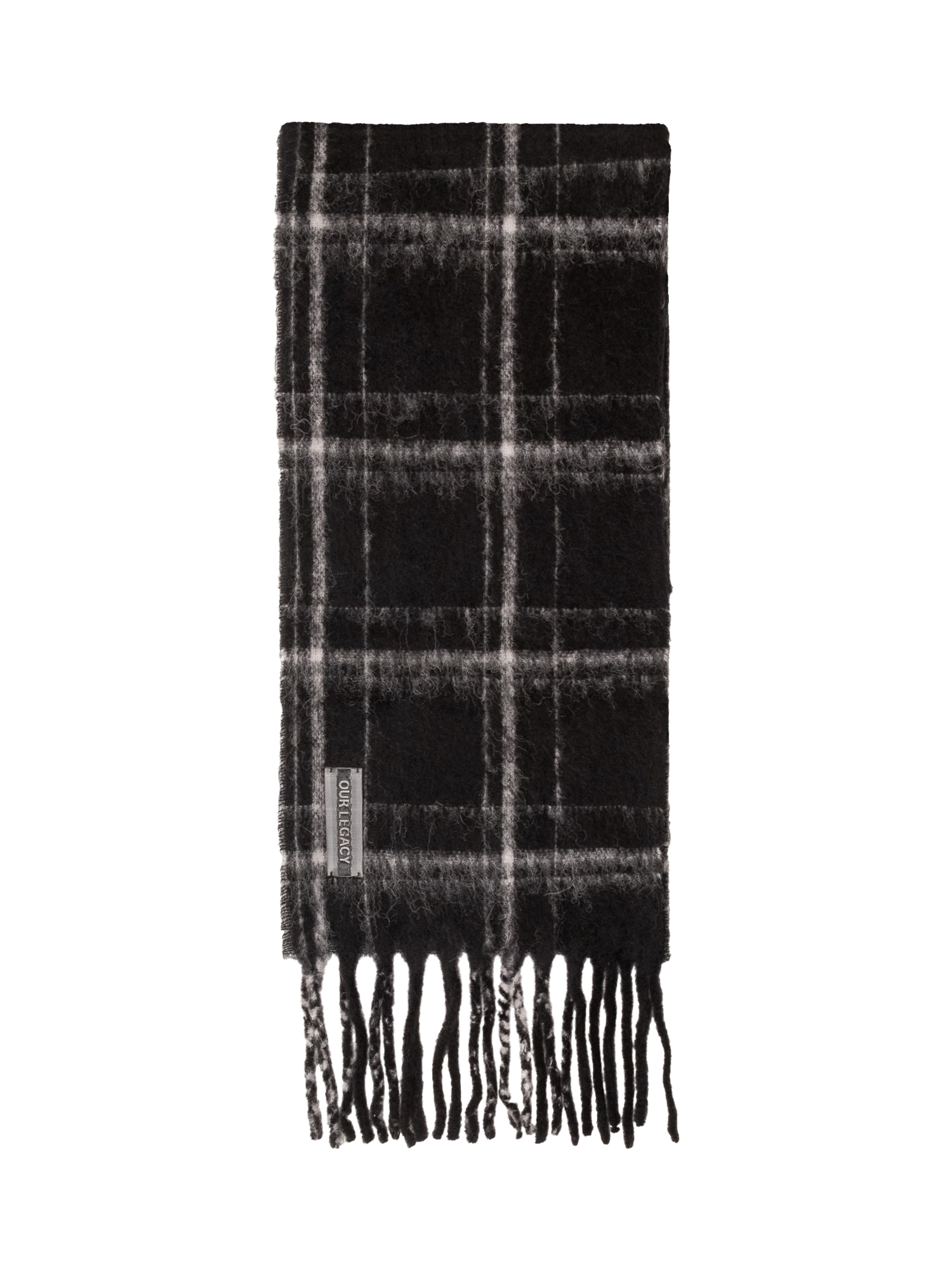 [Our Legacy] Scarf FW26 A4248EBF BLACK FUZZY