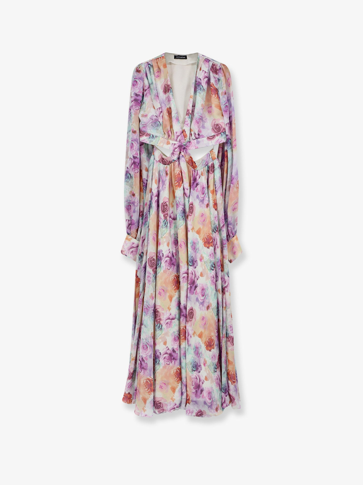 [ACTUALEE] Long sleeve dress SS26 16121AB0040PURPLE