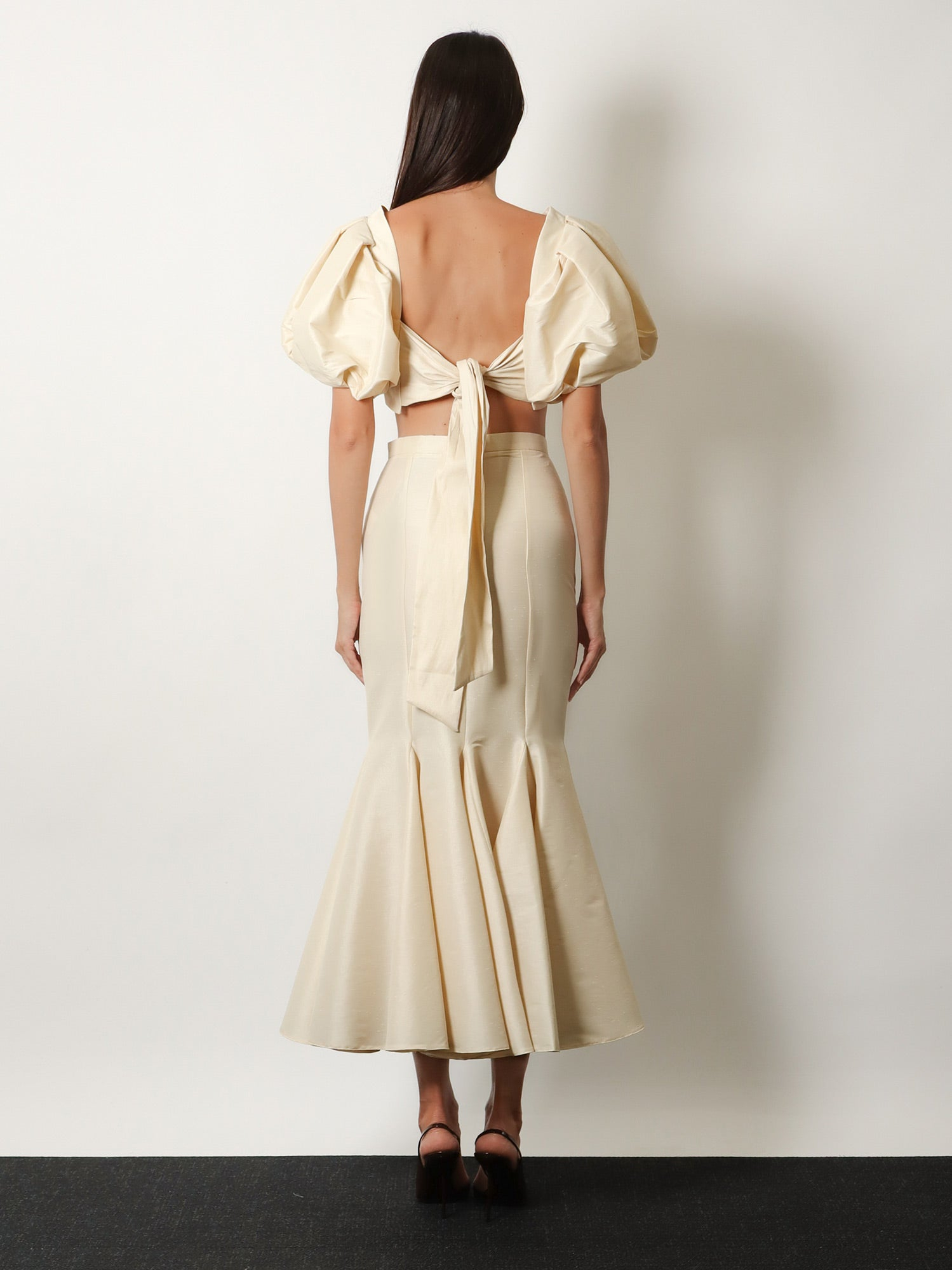 [ACTUALEE] Long skirt SS26 16152GO0035CHAMPAGNE