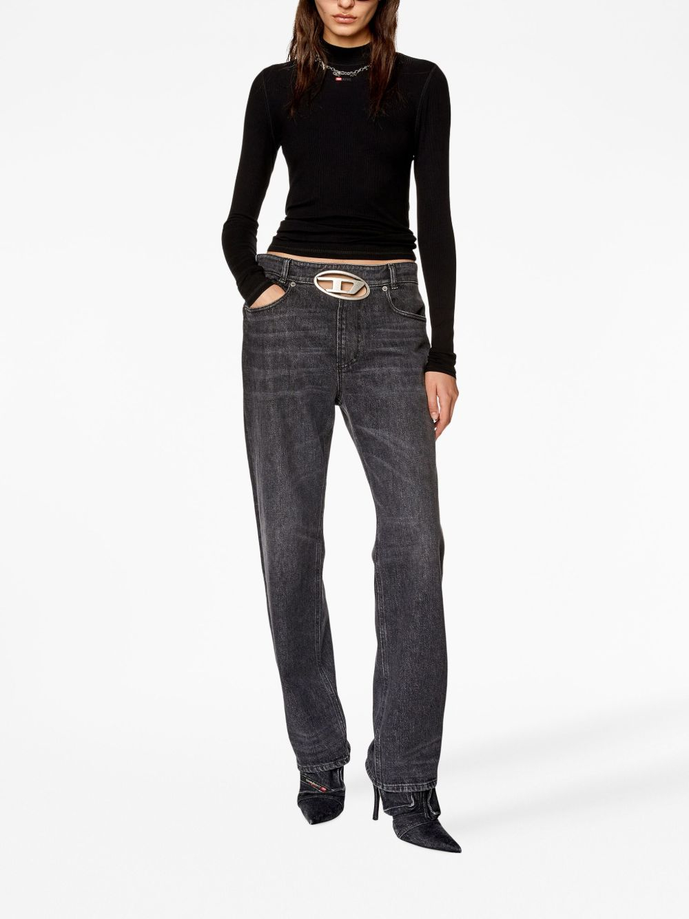 [Diesel] T-shirts Long Sleeve FW26 A103990BLAN9XX