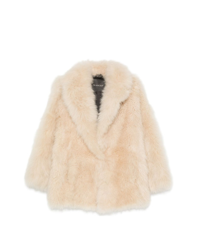 [Blancha] Fur Jacket FW26 260711007CREMA