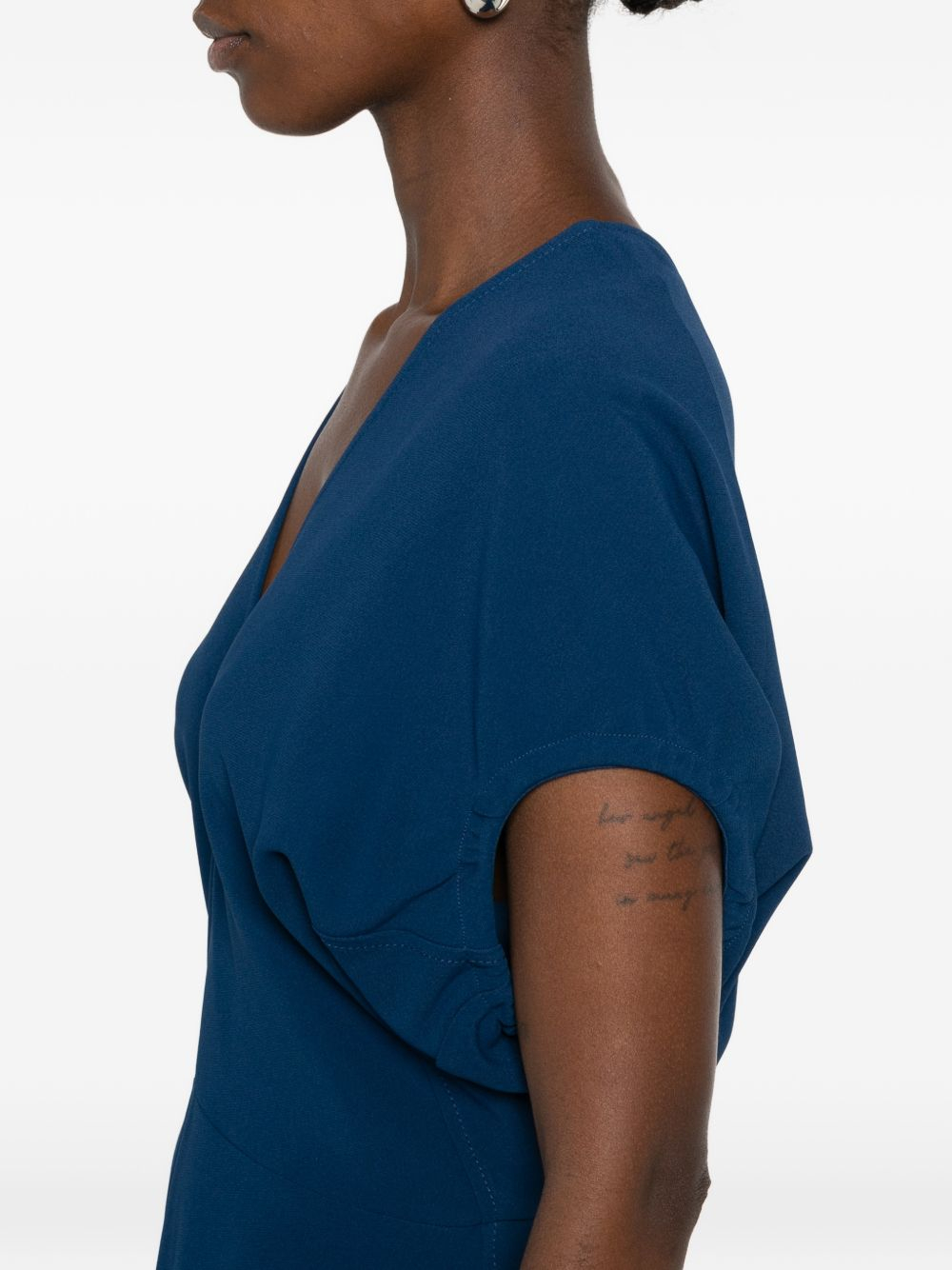 [VICTORIA BECKHAM] Short sleeve dress FW26 1126WDR006381AOCEAN