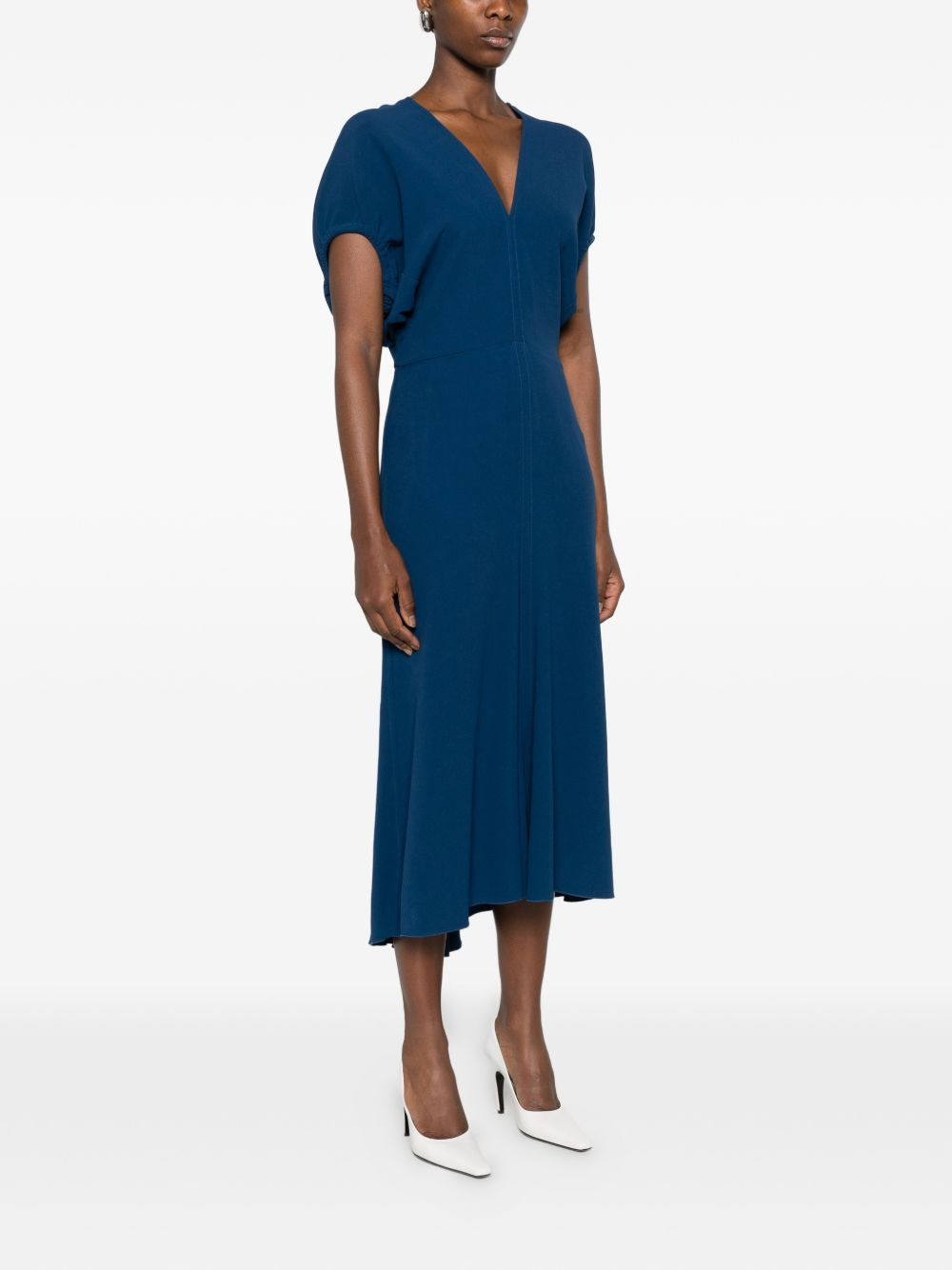 [VICTORIA BECKHAM] Short sleeve dress FW26 1126WDR006381AOCEAN