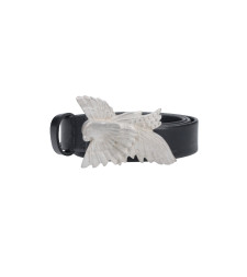 [Our Legacy] Belt SS26 A2268DOOILY BLACK LEATHER