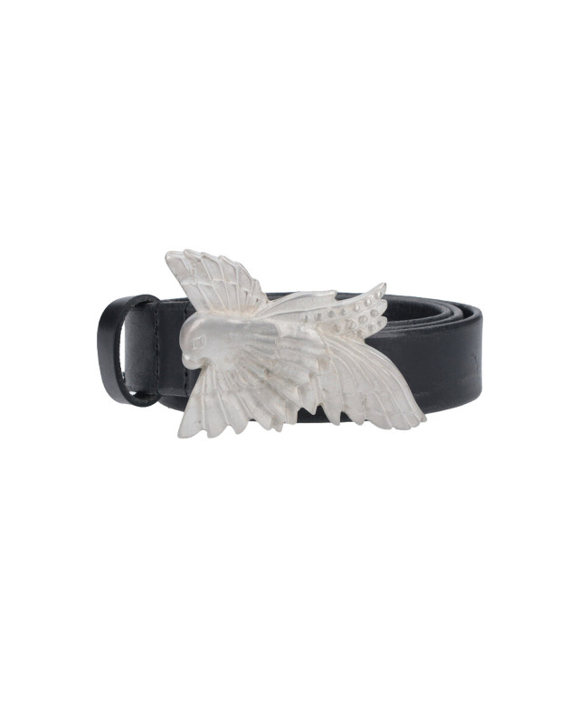 [Our Legacy] Belt SS26 A2268DOOILY BLACK LEATHER