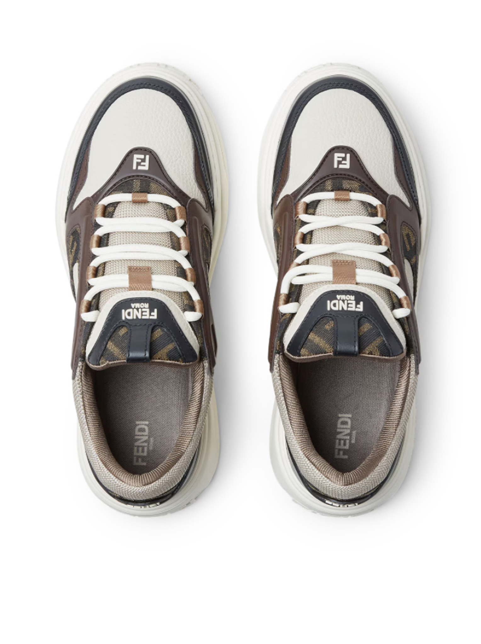 [Fendi] Sneakers FW26 7E1728AU20F1T29 BLACK MILK BEIGE