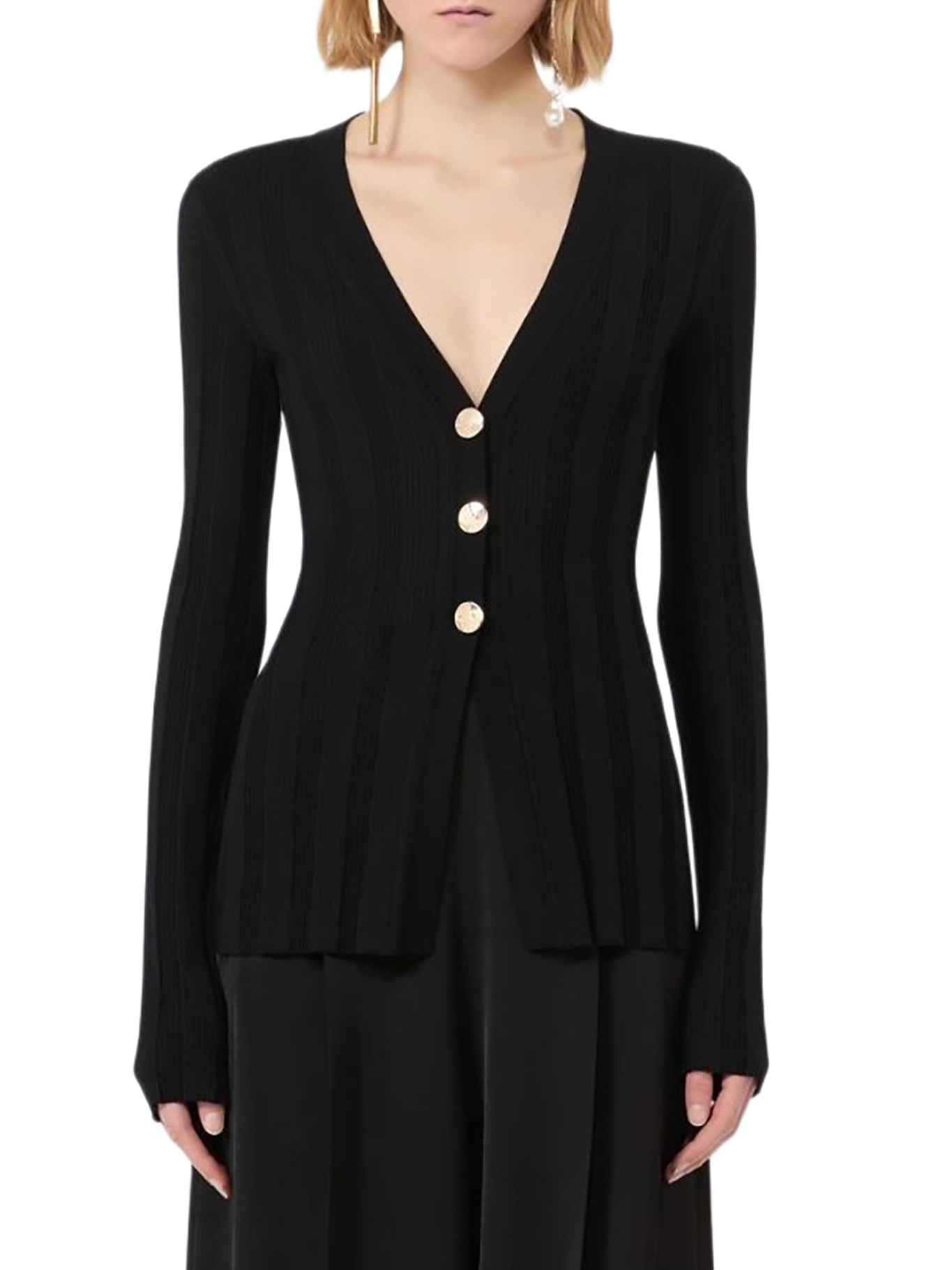 [SPORTMAX] Cardigan FW26 2622346031600005 BLACK