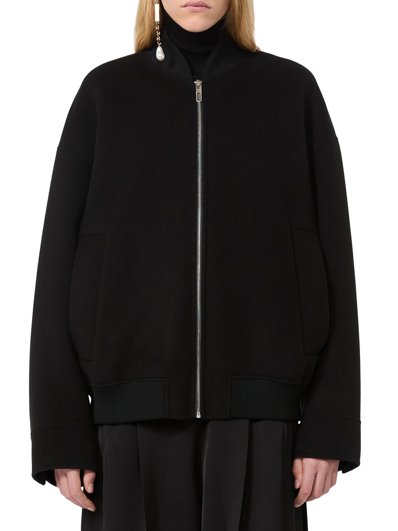 [SPORTMAX] Zip up FW26 2622086041600013 BLACK