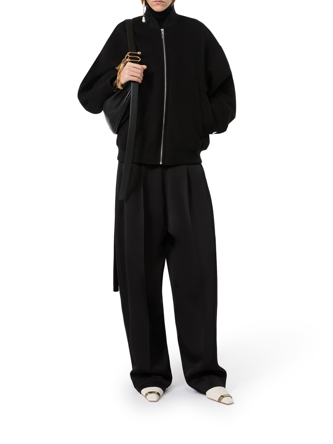 [SPORTMAX] Zip up FW26 2622086041600013 BLACK
