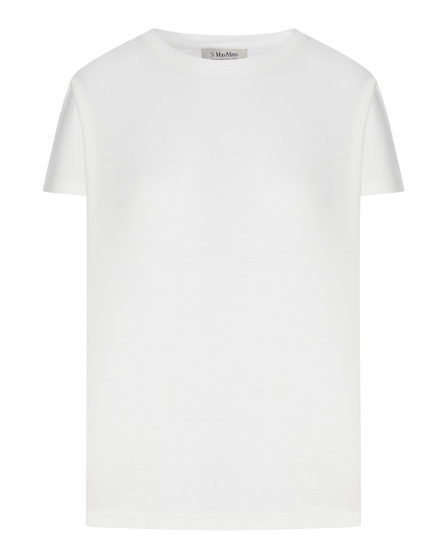 [S Max Mara] T-shirts Short Sleeve FW26 2629976011600001 WHITE