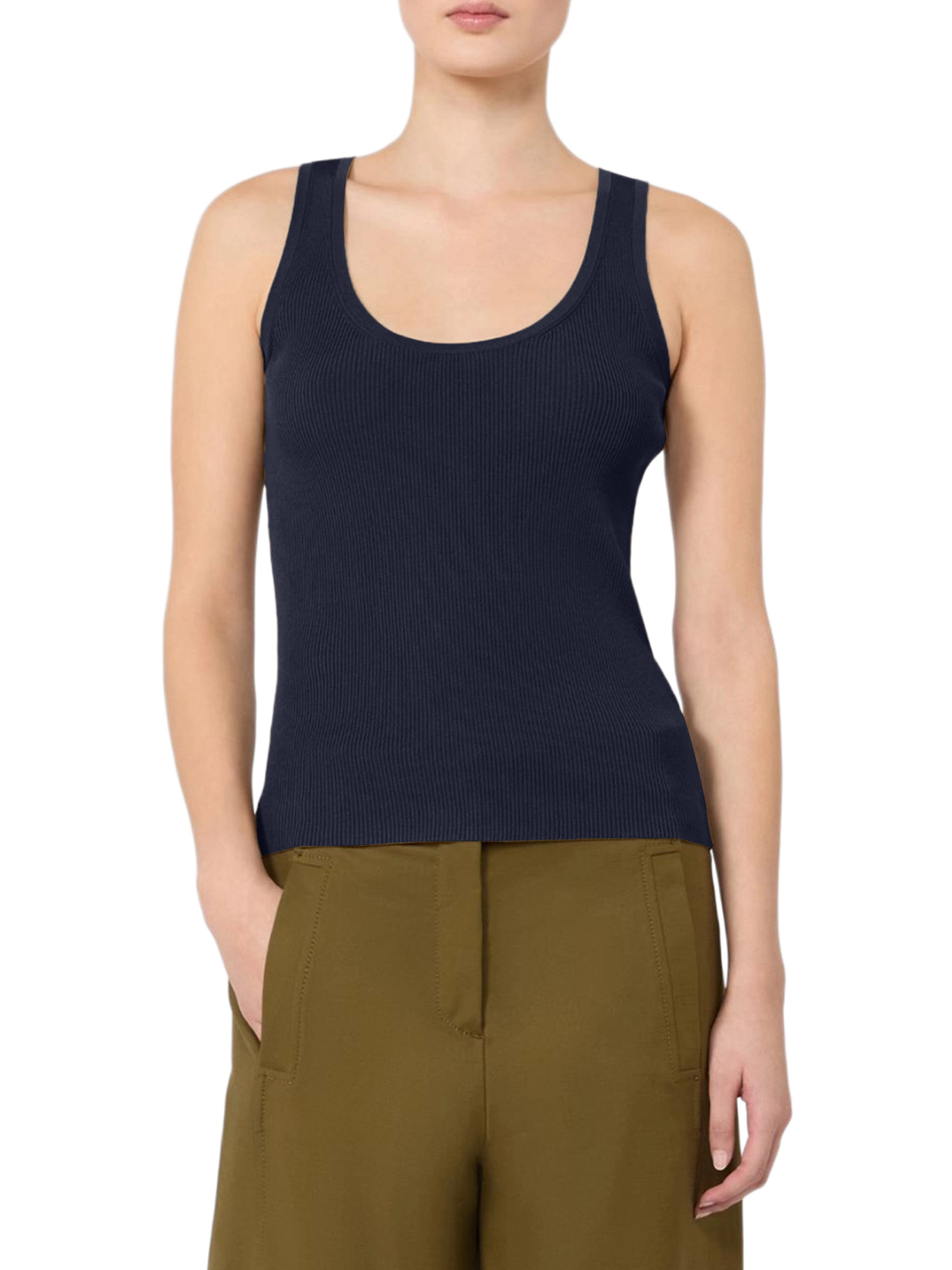 [Max Mara] Tank top FW26 2621366161600002 BLUE MARINE