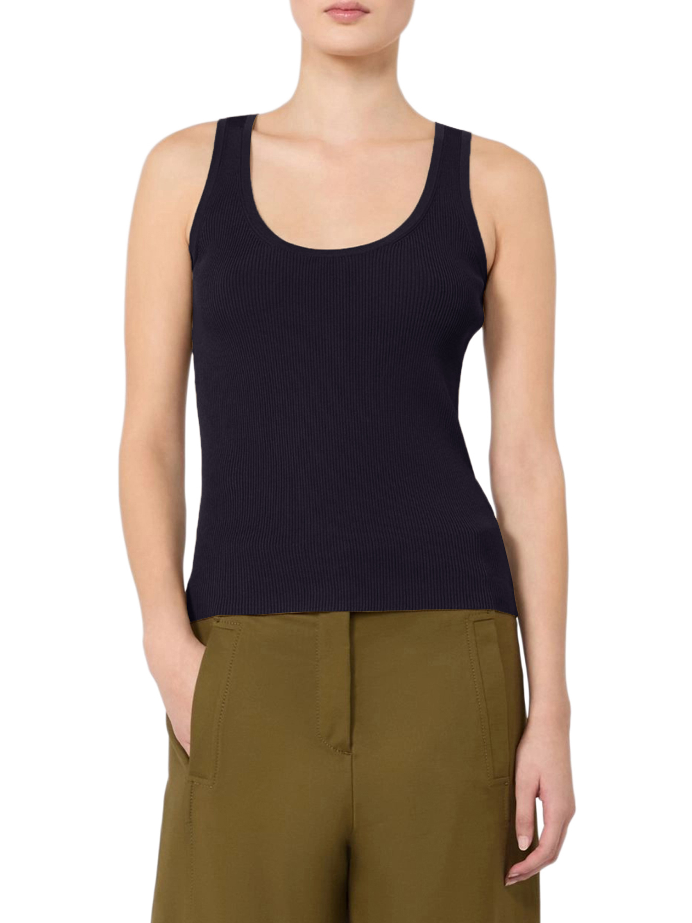 [Max Mara] Tank top FW26 2621366161600006 BLACK
