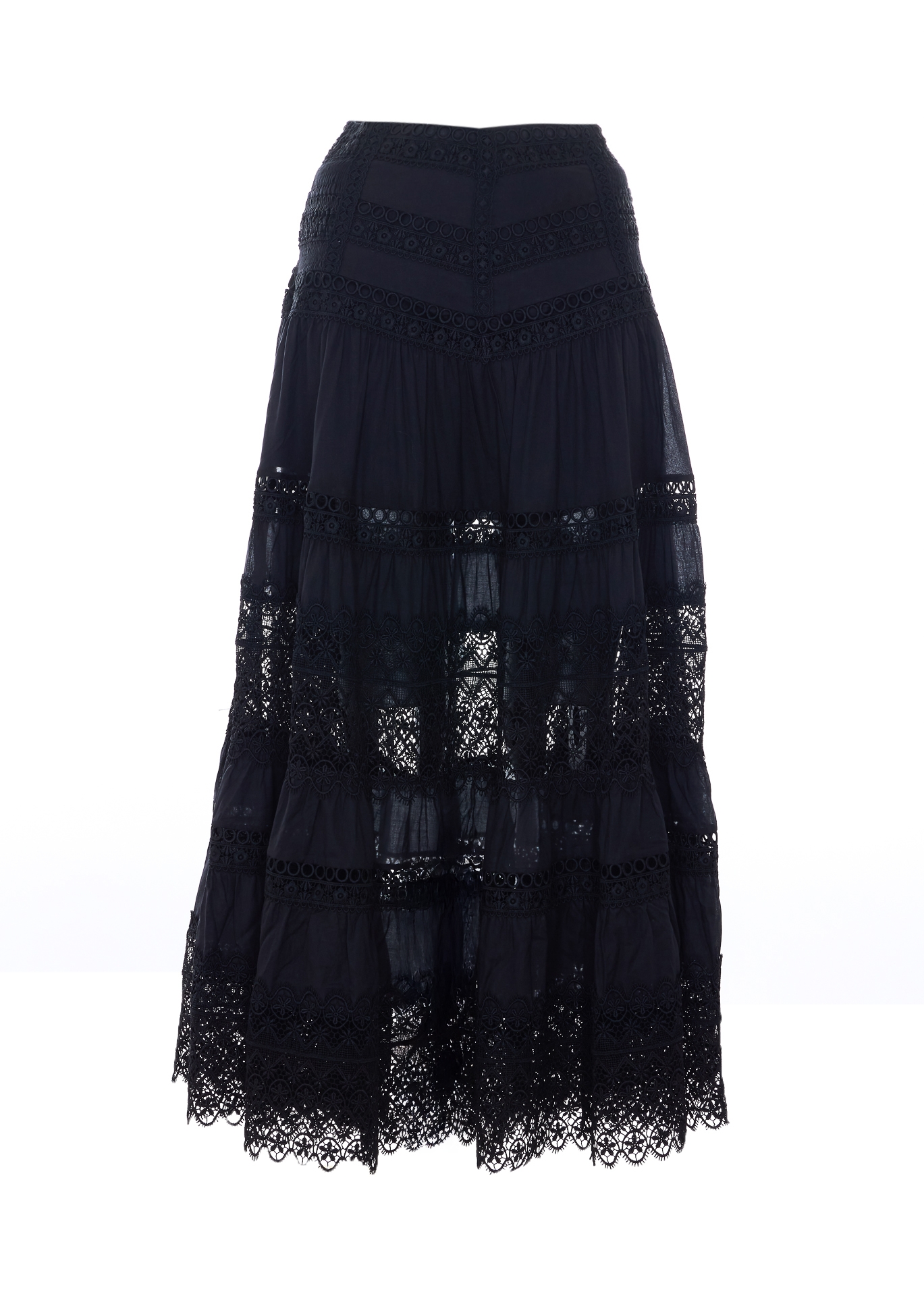 [CharoRuiz] Long skirt SS26 261402BLACK