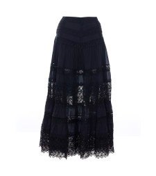 [CharoRuiz] Long skirt SS26 261402BLACK