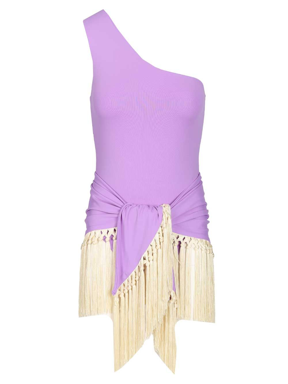 [Taller Marmo] Sleeveless dress CO TM_SS2680173LAVENDER-IVORY