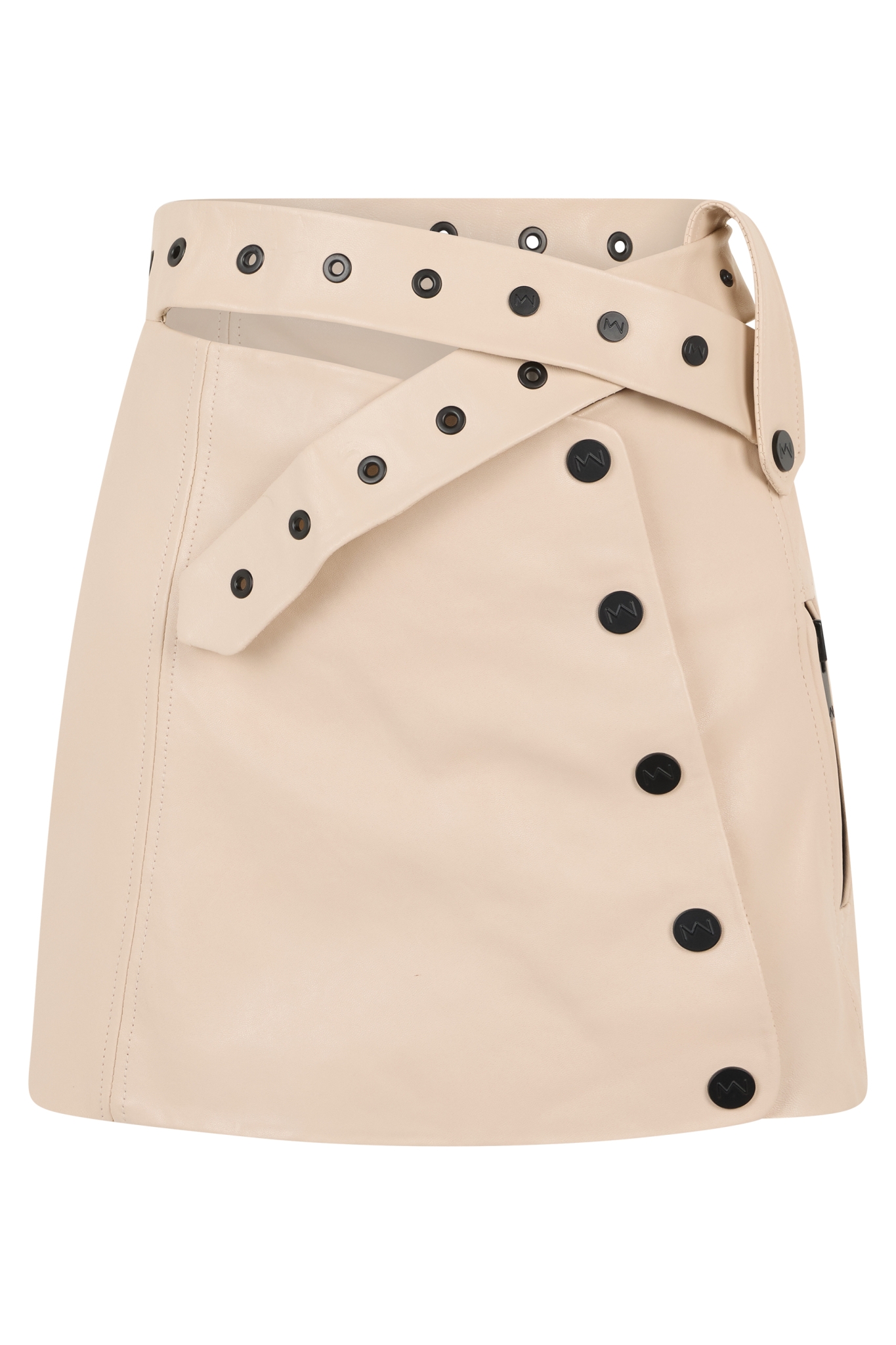 [The Mannei] Mini skirt SS25 RS25045_VANILLA