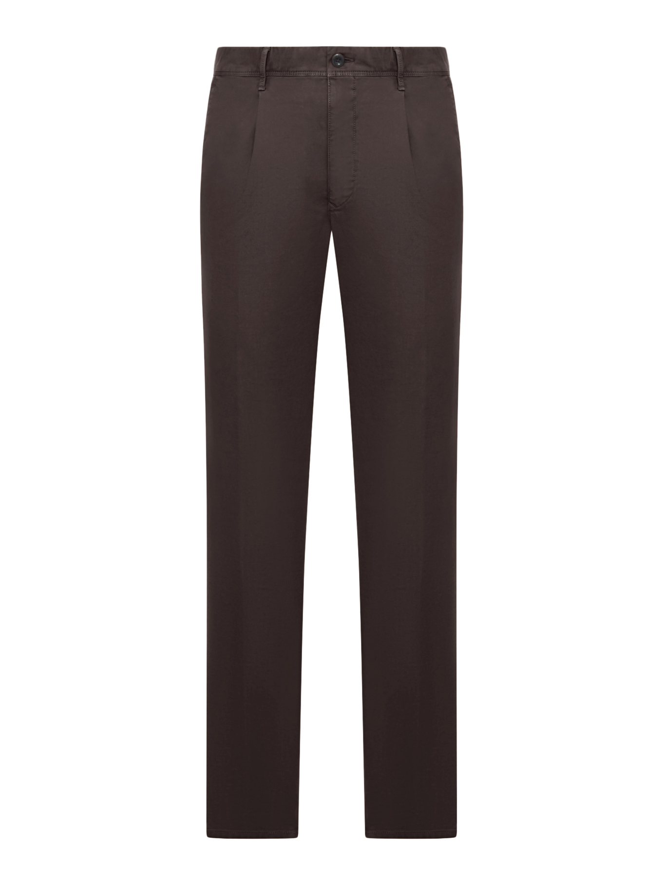 [Incotex] Trousers FW26 10S19520216624 DARK BROWN
