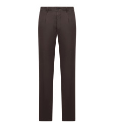 [Incotex] Trousers FW26 10S19520216624 DARK BROWN