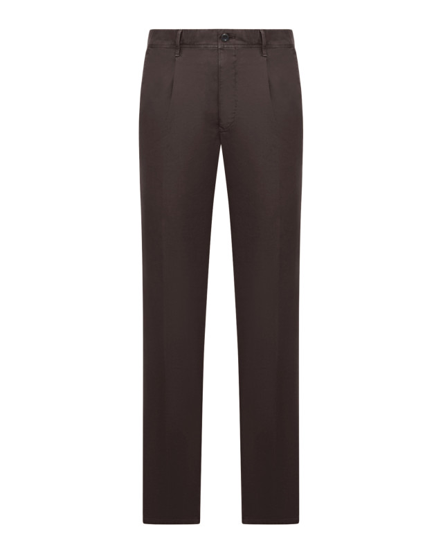 [Incotex] Trousers FW26 10S19520216624 DARK BROWN
