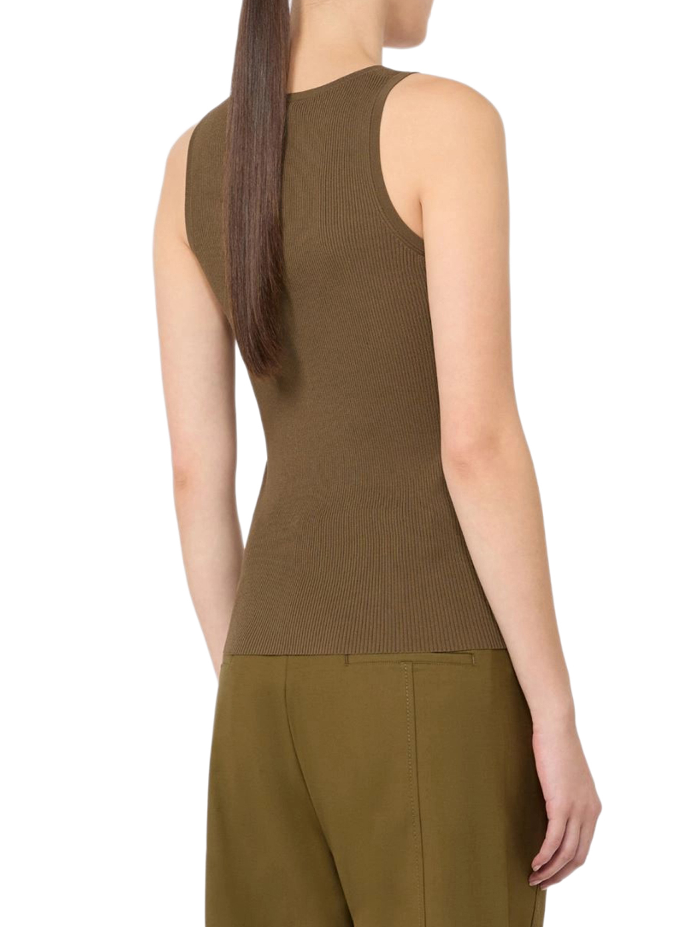 [Max Mara] Tank top FW26 2621366161600005 DARK KHAKI