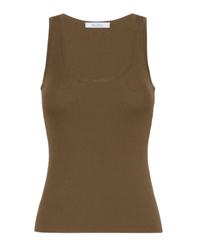 [Max Mara] Tank top FW26 2621366161600005 DARK KHAKI