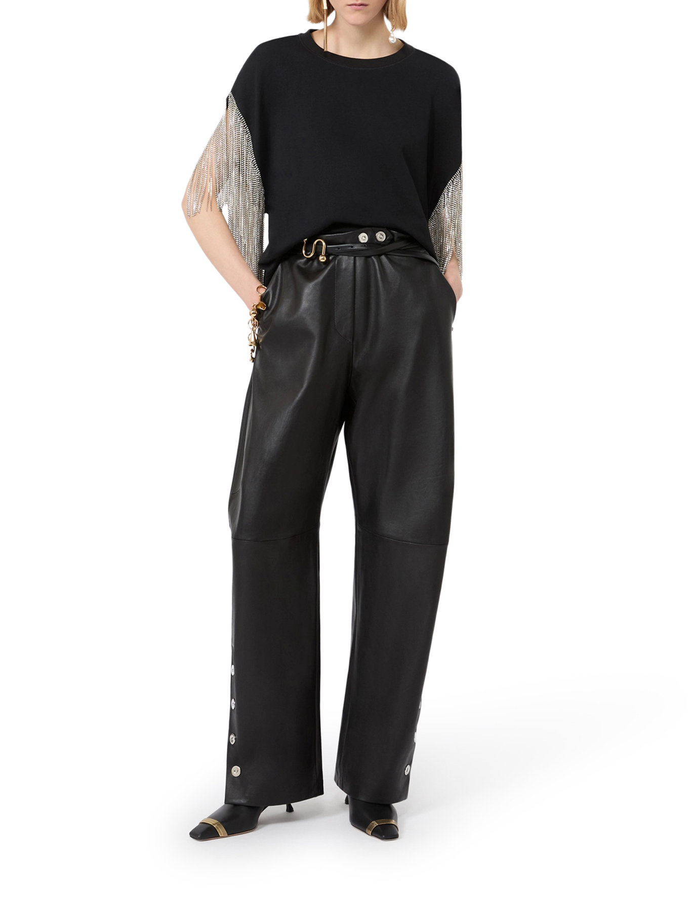 [SPORTMAX] T-shirts Long Sleeve FW26 2622946015600002 BLACK