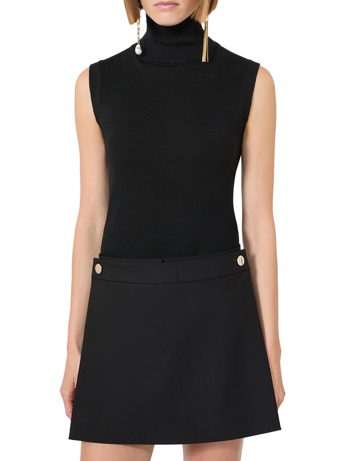 [SPORTMAX] Tank top FW26 2622366011600006 BLACK