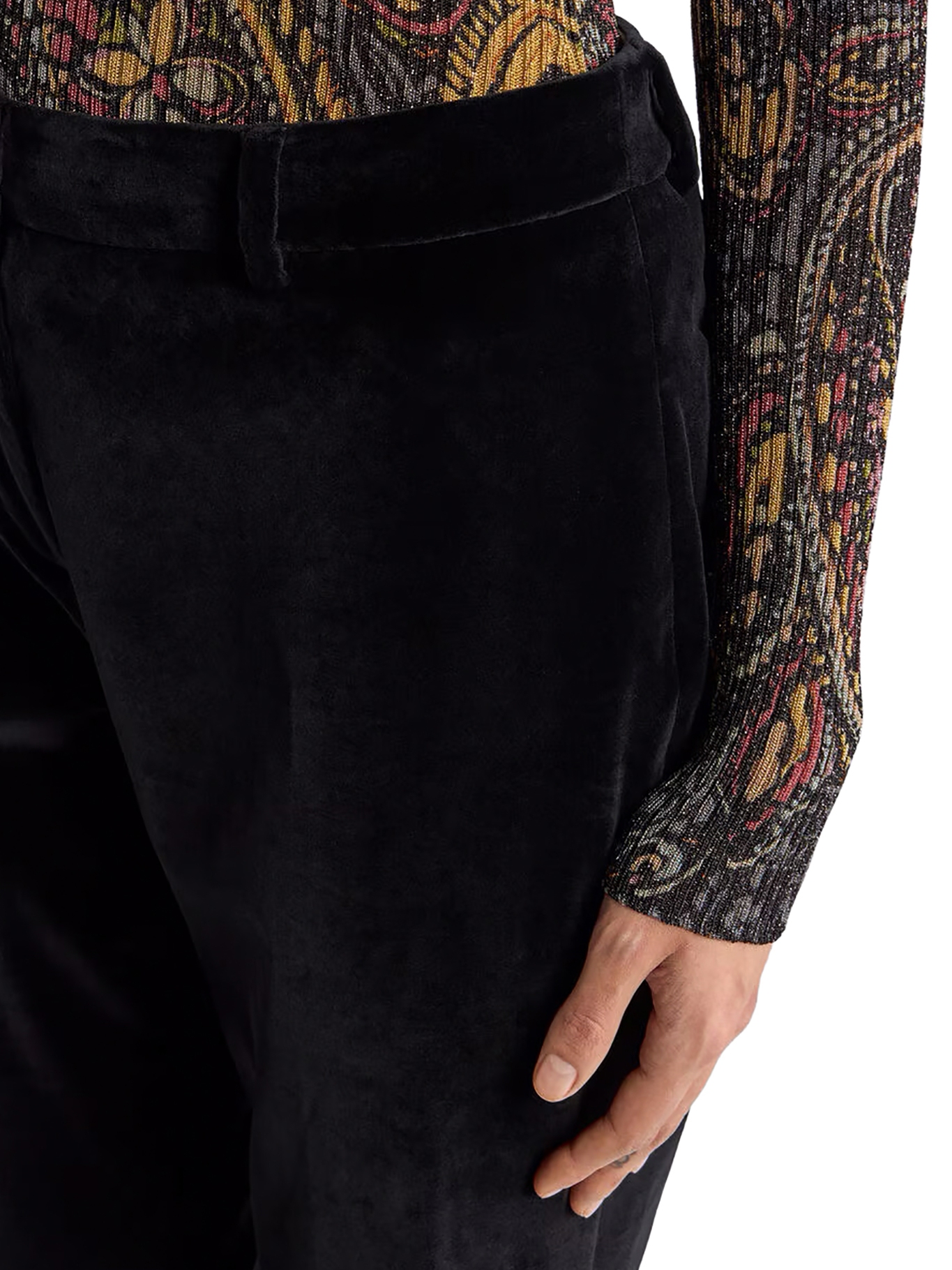 [Etro] Trousers FW26 WREA003399TUEI1N0000 BLACK