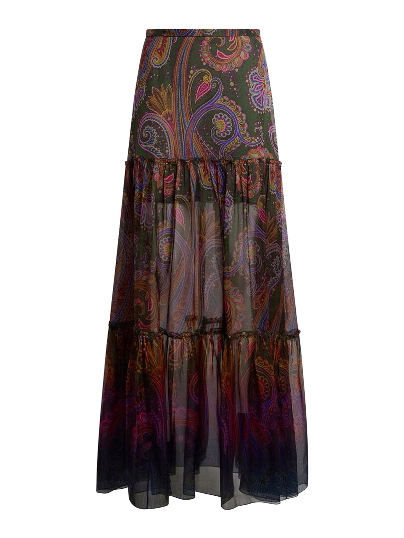 [Etro] Long skirt FW26 WRFA021699SP11HX0893 GREEN