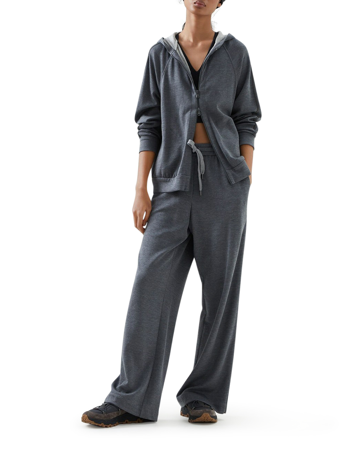 [Brunello Cucinelli] Trousers FW26 MD828SM689C572 DARK GREY LIGHT GREY