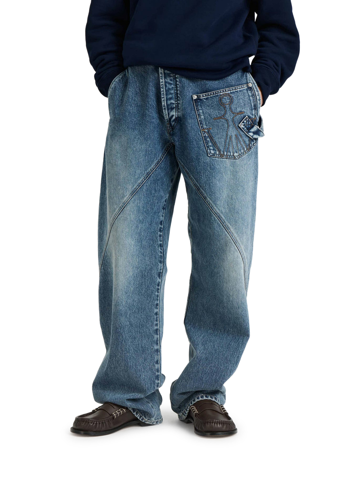 [J.W.Anderson] Jeans FW26 DT0126PG1849172 MID BLUE