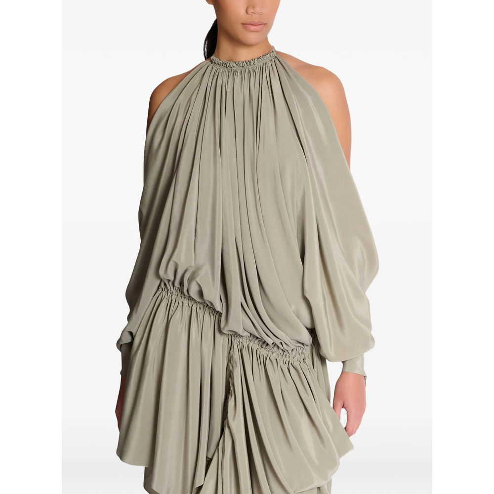 [Balmain] Long sleeve dress SS26 GF0RF080 SF47 7GE