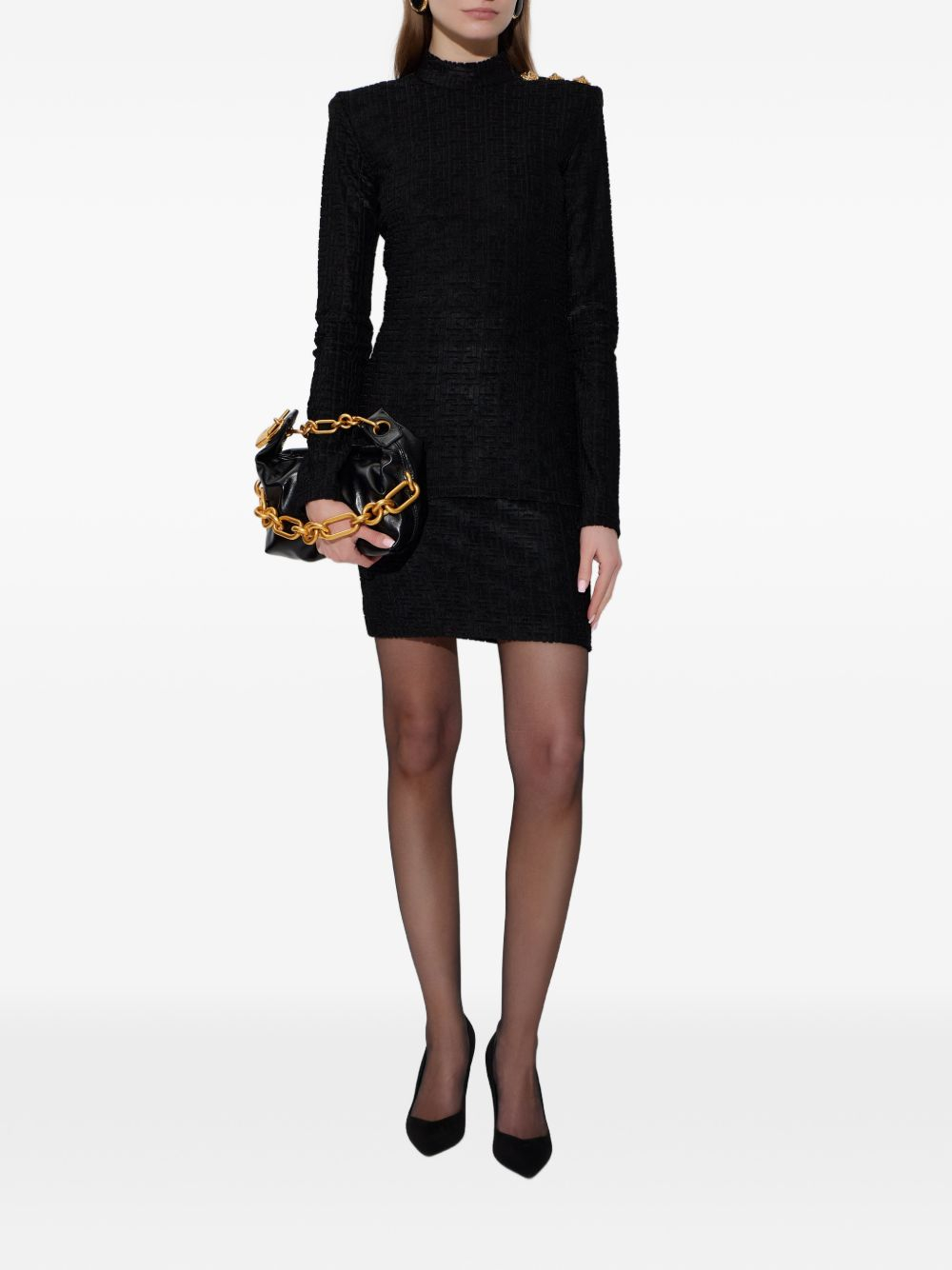 [Balmain] Midi skirt SS26 GF1LC286JL420PA