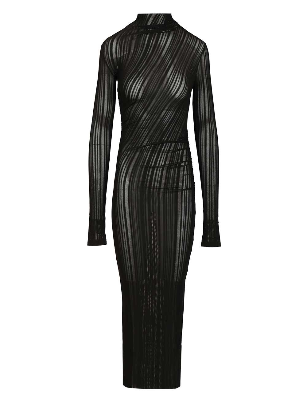 [Amazuin] Long sleeve dress FW25 11OLGUVBVIBRANT  BLACK