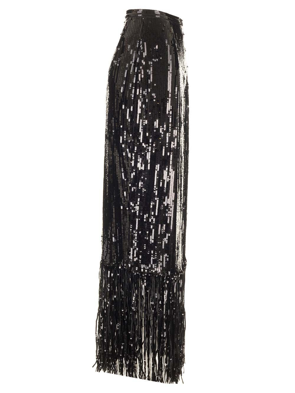 [Taller Marmo] Long skirt SS25 TM_PA2504_133BLACK