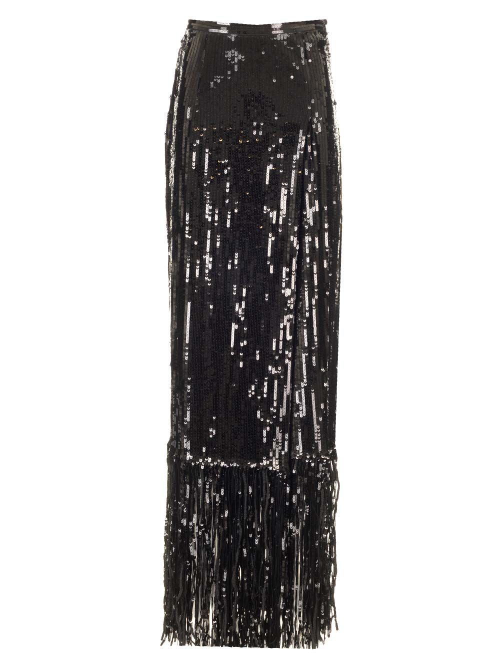 [Taller Marmo] Long skirt SS25 TM_PA2504_133BLACK
