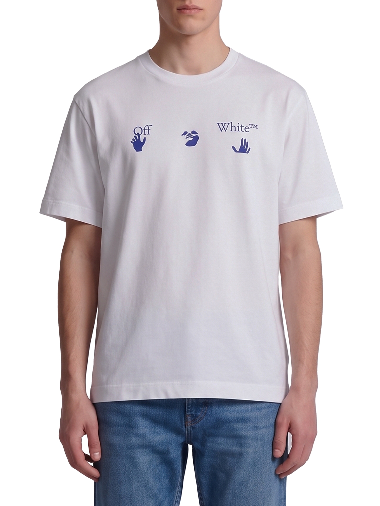 [Off White] T-shirts Short Sleeve FW26 OMAA120F26_JER01810_100