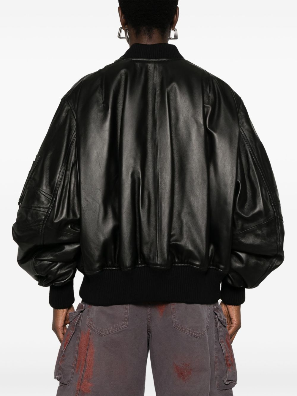 [The Attico] Leather Jacket FW26 261WCB00004LBT128AA100