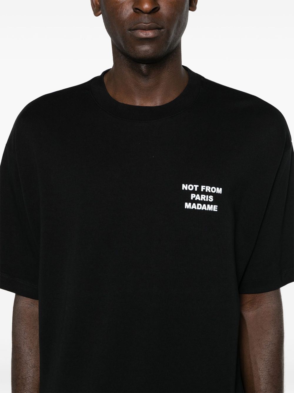 [DROLE DE MONSIEUR] T-shirts Short Sleeve FW26 PERMTS203CO002BL