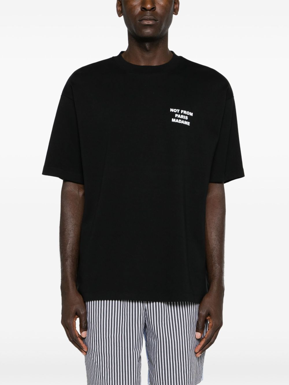 [DROLE DE MONSIEUR] T-shirts Short Sleeve FW26 PERMTS203CO002BL
