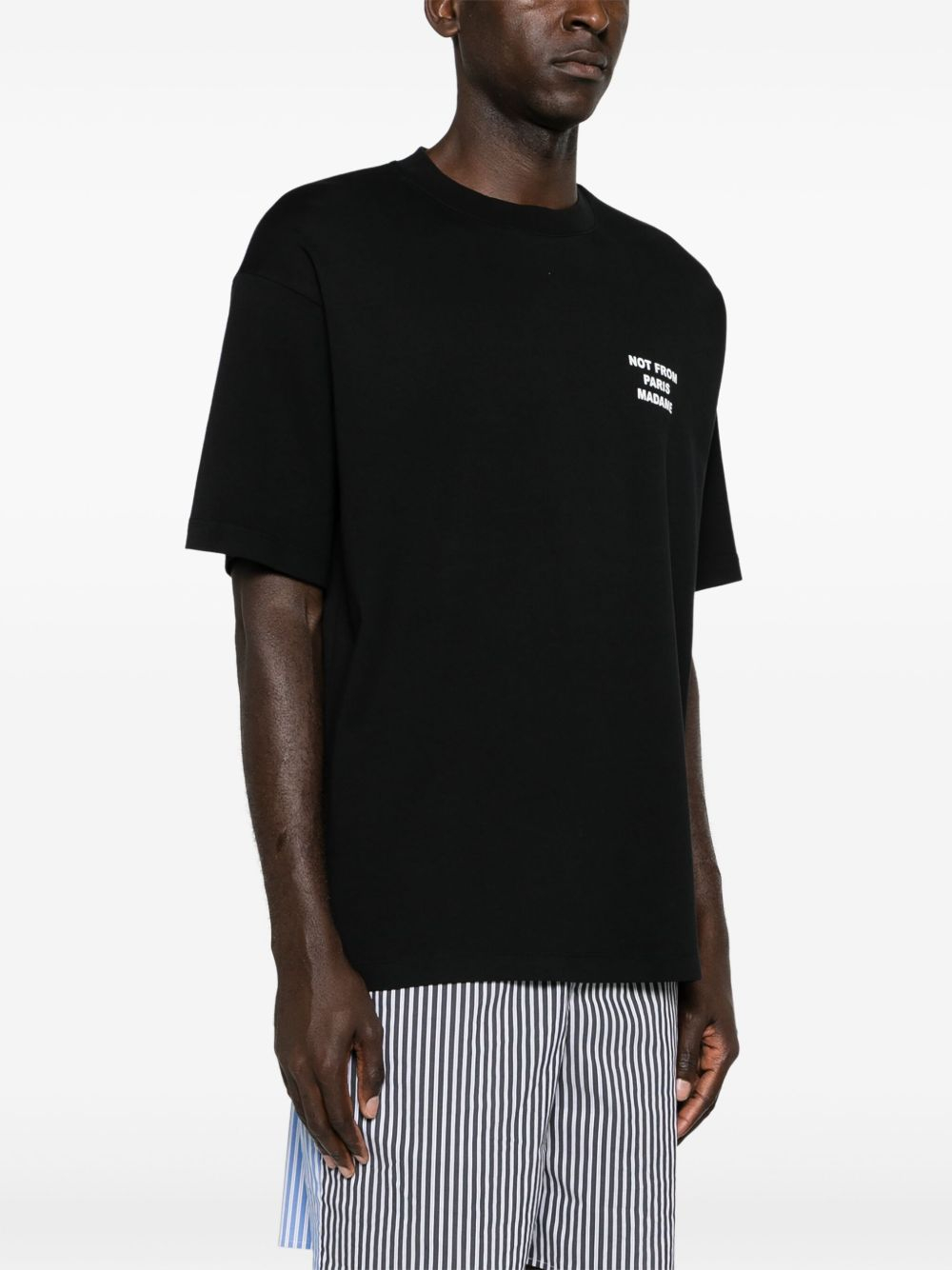 [DROLE DE MONSIEUR] T-shirts Short Sleeve FW26 PERMTS203CO002BL