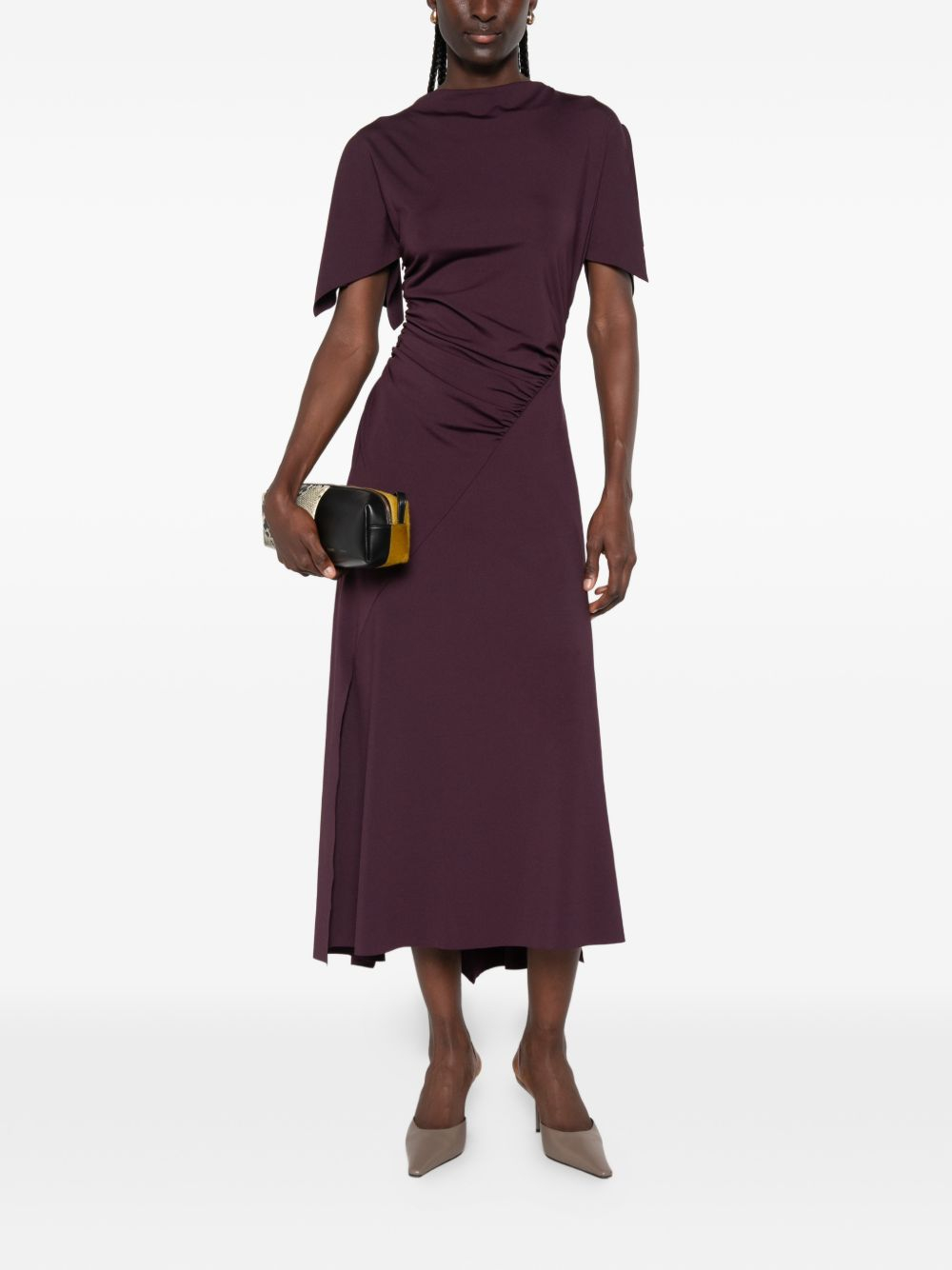 [VICTORIA BECKHAM] Short sleeve dress FW26 1326JDR007350ABLACK