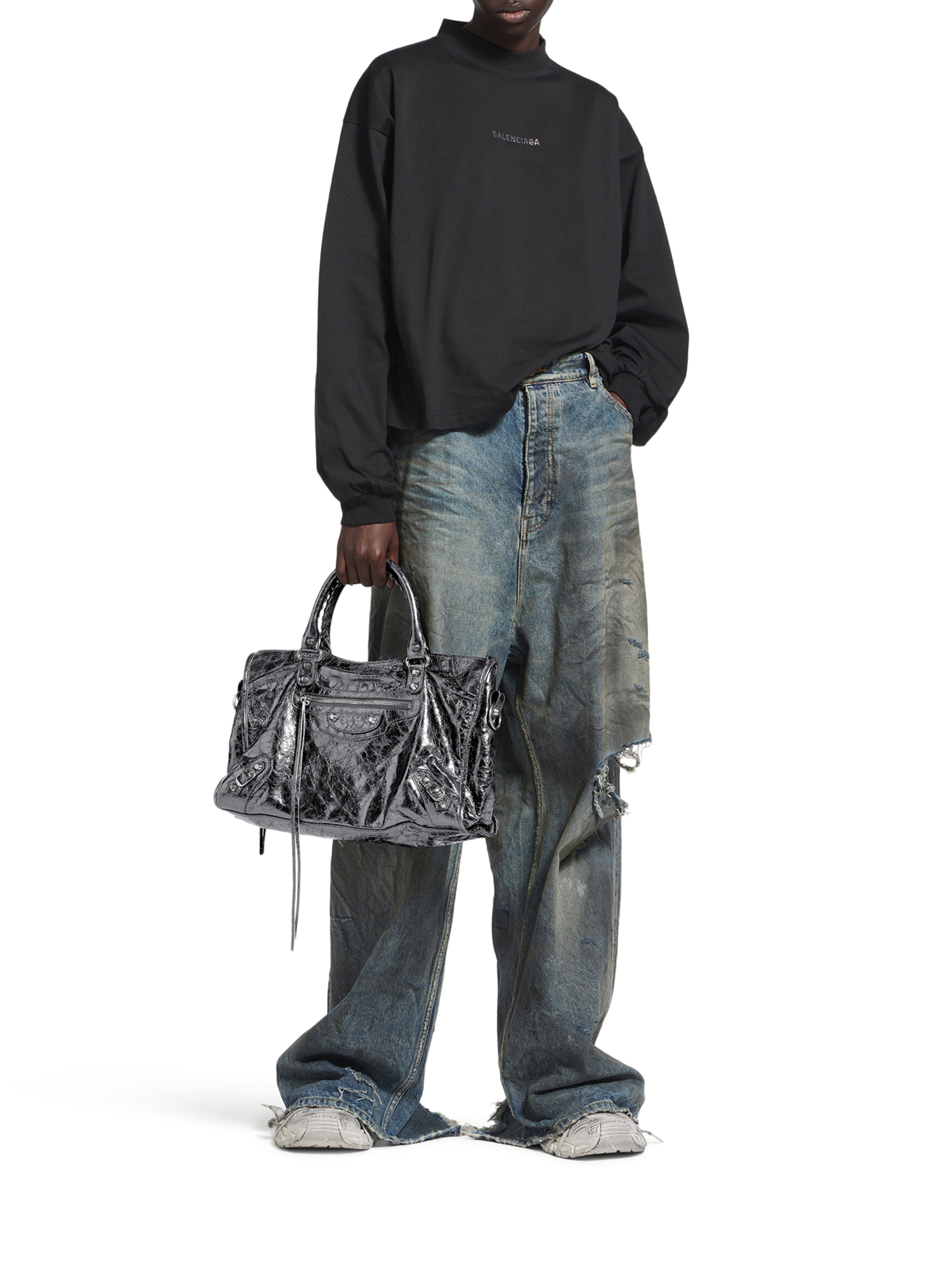 [Balenciaga] Tote bag FW26 8230582AA9R1314 STEEL GREY