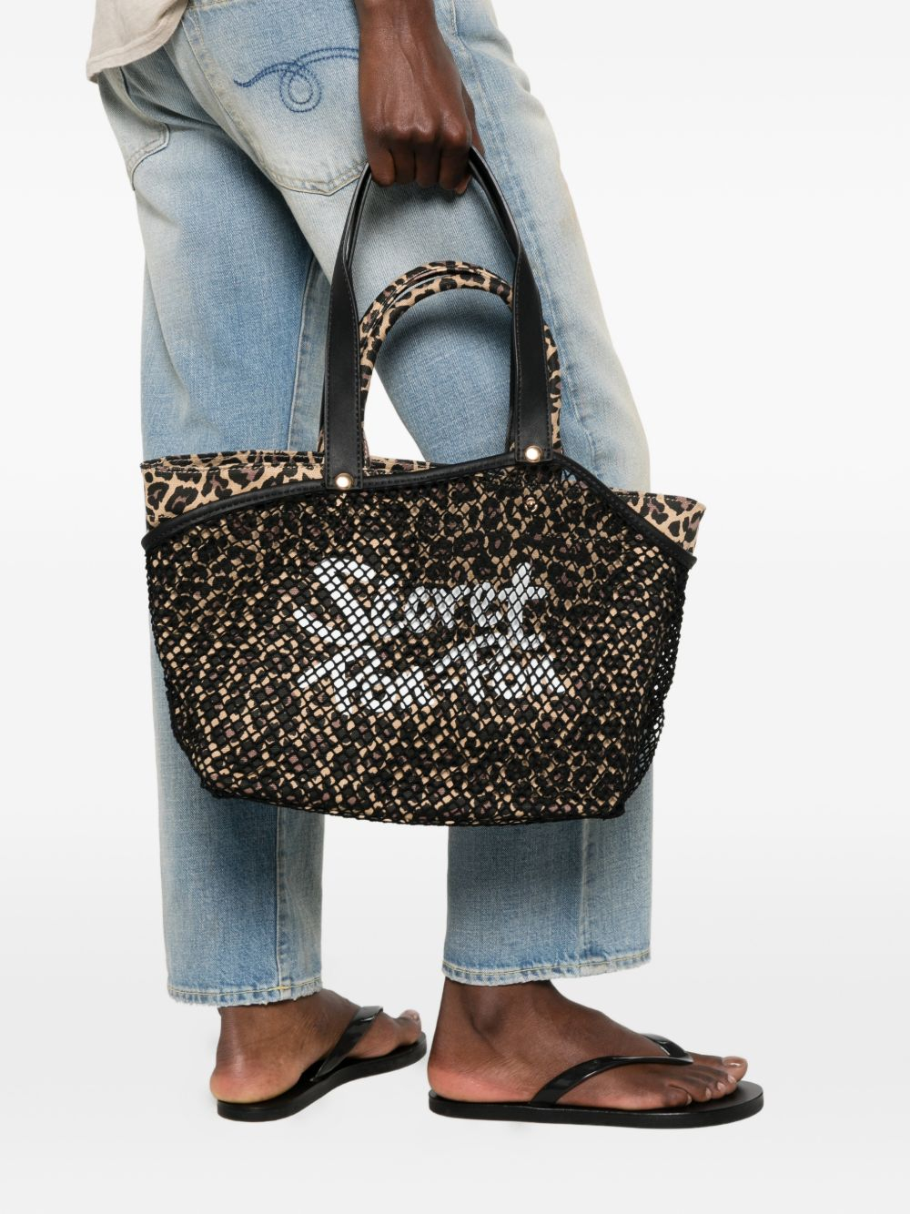 [SECRET PON-PON] Shoulder bag SS26 CITYTOTEMLEOPARD