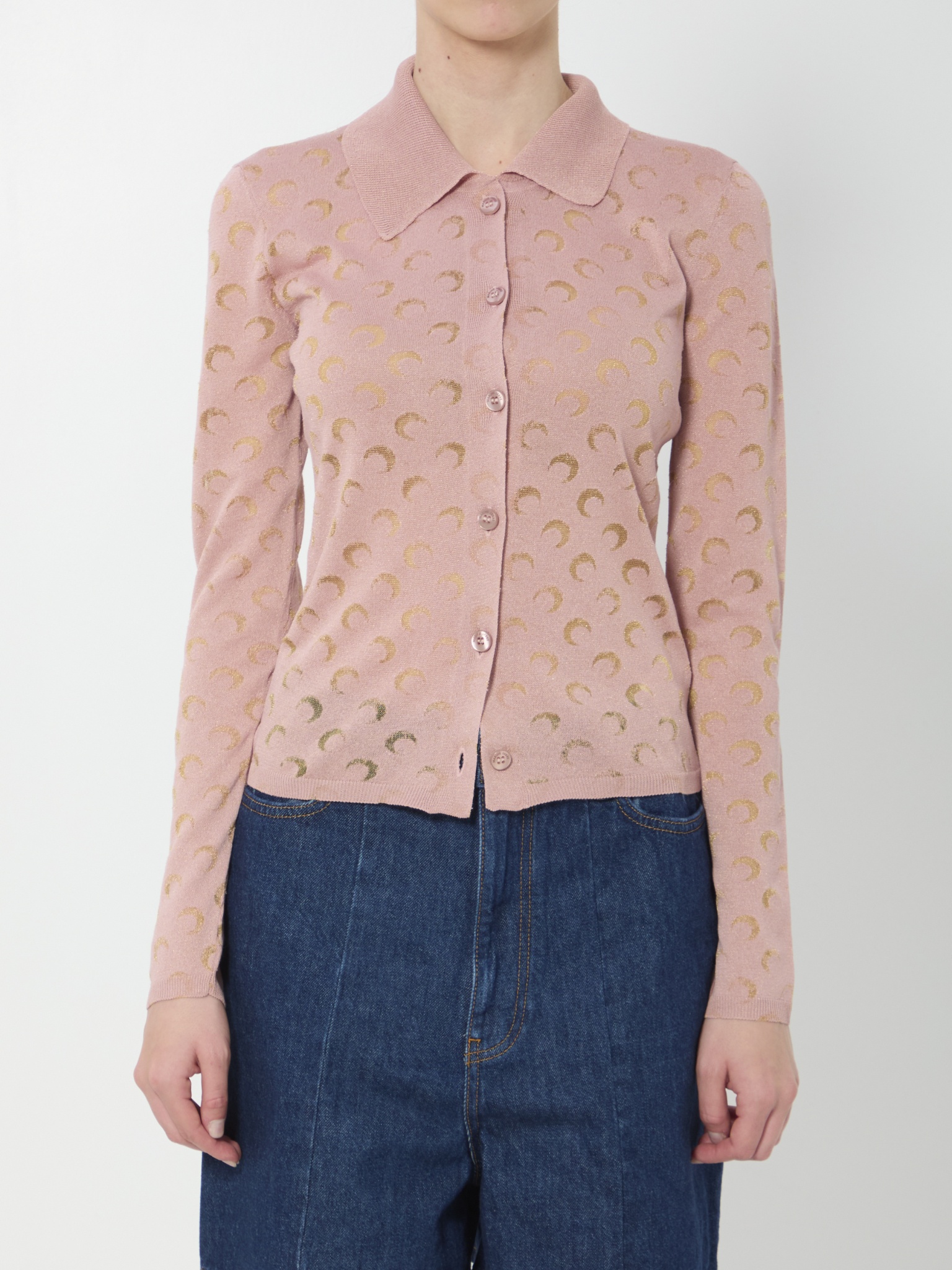 [MARINE SERRE] Knitwear SS26 WSI044ACKN_I0545_PK00